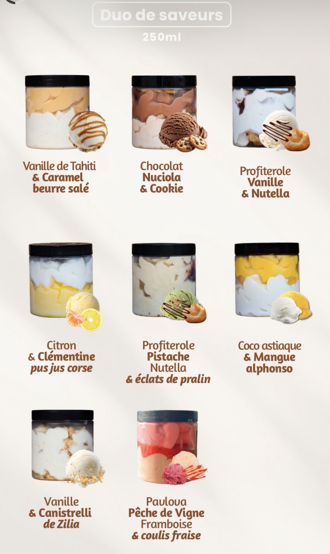 Glaces artisanales